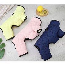 코코스튜디오 예쁜 강아지옷 고양이 기모 패딩 올인원, 코코 모던 패딩 올인원/핑크