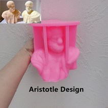 양초만들기 향초 캔들만들기 아리스토텔레스 동상 양초 금형 그리스 철학자 흉상 실리콘 예술 남자 조각, 03 Aristotle Design