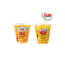Dole 돌 후룻컵198g복숭아6개+파인애플6개 /택배 350473, Dole 돌 후룻컵198g(복숭아6개+