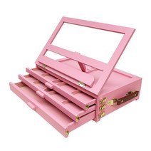 휴대용이젤 미니이젤 접이식 거치대 그림용 나무 이젤 그림 스케치 노트북 서랍 데스크탑 박스 성인 예술가 미술 용품, 2.B