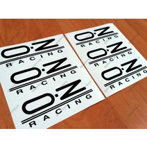 레이싱휠 pc용 게임기용 핸들6x3.5 인치 89 mm 데칼 스티커 OZ 레이싱 합금 휠 스포크 림 자동차 비닐 GT, 한개옵션1, 03 빨간