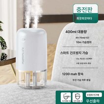 가습기 나노 미스트 휴대용 미니 무드등 청정기 수분 공급, 하루종일가볍게보습하여탱탱하고매끈하게, 항속력설화백무음가습스마트건열방지