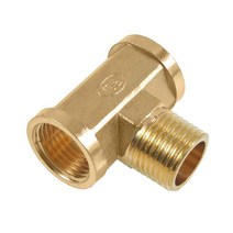 스프링쿨러 Brass 1/2quot thread tee Connector T type Female G1/2 male Water Splitter 1Pcs Three-way water, 03 C_01 2분의 1 '