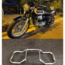 가와사키 W400 W650 W800 튜닝파츠 엔진가드 보호 범퍼, 크롬