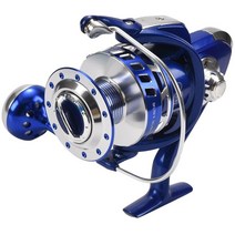 낚시릴 전동릴 가성비 30Kg 파워 드랙 올 메탈 스피닝 릴 9000 헤비 듀티 바다 낚시 보트 지깅, 01 blue