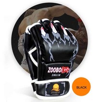 위닝글러브 contender 킥복싱글러브ZOOBOO 권투 장갑 PU 가죽 Sanda Muay 타이 MMA 반 싸우는 경, 01 Black 1