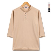 제이붐 남성 데일리 헨리넥 분또 7부 티셔츠 T052 반팔