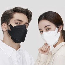 라이블리 에어셀나인 국산 KF94 숨쉬기편한 귀안아픈 고급 개별포장 마스크, 대형 블랙 100매