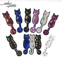 열접착식 와펜 스팽글캣츠 9종 모음 패치 다림질