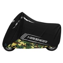 오토바이 커버 사계절 방수 방진 UV 보호 야외 여행 캠핑 자전거 스쿠터 레인 9 가지 색상, M for 1600mm-1800mm, 004Camouflage, 004Camouflage, [13] 004Camouflage