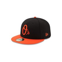 뉴에라 볼티모어 오리올스 ALT 59 50핏 모자(블랙 오렌지) MLB캡