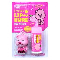뽀로로 립큐어 립밤 2.5g 입술 촉촉 향기달달 1개, 루피(복숭아)