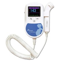 태아심음측정기 CONTEC BABYSOUNDA BC 아기 심장 박동 태아 도플러 모니, 6.BabyC1 3MHZ Blue, 1개