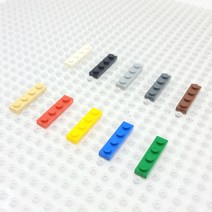 요고요 레고 호환 부품 커스텀 벌크 브릭 블럭 타일 플레이트 100G 소포장 패키지, [플레이트 1 x 4] 베이지 100G