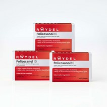[호주직구] 3 X 레이델 폴리코사놀 10mg (총 90정) - 호주 넘버 1 폴리코사놀 브랜드 - 혈행개선 당뇨예방 비만예방 염증감소 고지혈증예방, 3개, 30정