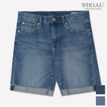 WHO.A.U L톤 기본 데님 쇼츠_WHTJ82410P