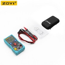 멀티미터 fluke 디지털 테스터기 멀티미터기 zoyi zt-s1 멀티 미터 테스터 +, 협력사, 파란색 케이스 포함