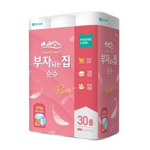 부자되는집 순수 두루마리휴지 3겹화장지 25m 30롤, 단일옵션