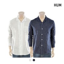 [HUM]남) 코튼슬럽 오픈카라 셔츠(FHMECSL103P)