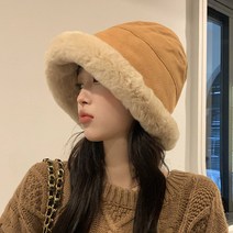 벨라미티나 안감 털 여성 가을 겨울 버킷햇 벙거지모자