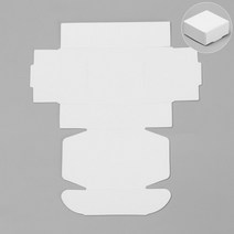 선물 포장 박스 10 개몫 다중 크기 크래프트 종이 상자 갈색 골판지 수제 비누 상자 흰색 공예 종이 상자 검은 보석 상자, 5.8x5.8x3.2cm, 하얀