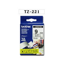 PGM^*^몰브라더 TZ 테이프 TZ-221 9mm 라벨 프린터 스티커 마스킹 다용도 제본 라벨기^*췤pgm, a*^*옵션없슴