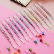SAKURA 사쿠라 겔리롤 스타더스트 1.0mm 젤펜 낱개 10가지색상 10색세트 젤리롤 젤잉크펜 다꾸펜, XPGB#705/사도닉스오렌지