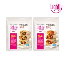 라이틀리 곤약브리또 500g(4입) 바비큐핫치킨 택1, 곤약브리또 바비큐(4입) 1개