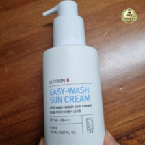 일리윤 저자극 이지워시 선크림 SPF50+ PA++++, 84개, 150ml