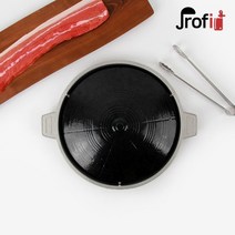 프로핏 가정용 업소용 캠핑용 삼겹살 동상이몽 조충현 솥뚜껑고기불판 30 33, 33센티