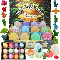 시티모나 CityMona 배스 밤 공룡 피규어 배스 솔트 입욕제 12개 세트, 단일상품개