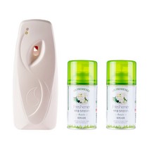 묻따 화장실 타이머 방향제 자동 분사기 실내용 업소용, 아카시아, 분사기(광센서)+향캔2개