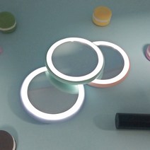 LED 손거울 원형거울 화장거울, 오리지널굿즈 핑크