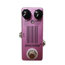 MOSKY Spring Reverb 기타 페달 미니 싱글 기타 이펙트 페달 트루 바이 패스 기타 부품 기타 액세서리 퍼플 컬러, 하나, 보여진 바와 같이