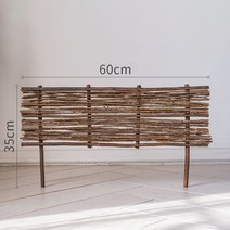 버드나무 울타리 펜스 가림막 정원 잔디 담장 야외 채소 밭 화단 경계 휀스, 09. E타입(35x60)