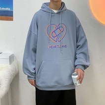 커플 후드티 스웨터 남성 특이한 연예인 모자티 보세 HEART 맨투맨 독특한 유니크한 캐주얼 귀여운 코디