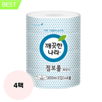 깨끗한나라 ECO 잘풀리는소프트점보롤 대용량화장지 4개입 4팩