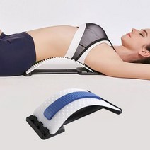 베이직 지압 등마사지 3단 허리 스트레칭 보드, 블루