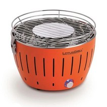 무연 BBQ 로터스 그릴 S 사이즈 G280 LOTUSGRILL 숯불 스토브 로터스 그릴[랩핑 대응메시지 카드 대응]THE WOW (오렌지)