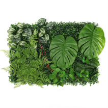 숲인테리어 몬스테라 벽장식 인조잔디 60 x 40 cm, 1개