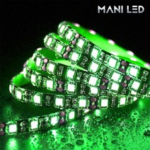 마니LED 주문제작 플렉시블 3528 5050 LED바 12V 24V 10cm, 1개, 5050 비방수 검정띠 12V 10cm 그린