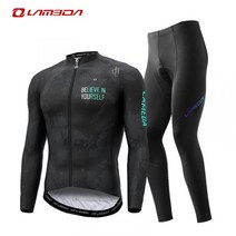 LAMEDA 봄 가을 양털 따뜻한 긴팔 사이클링 정장 남성 겨울 도로 산악 자전거 의류 라파 파노말