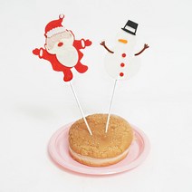 크리스마스 데코픽 산타와 눈사람, 단품