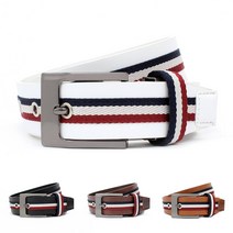 H13 남녀공용 가죽 배색 캐주얼벨트 골프벨트 캐주얼 패브릭 벨트선물 배색벨트 바지벨트 남녀공용 남성벨트 골프벨트 벨트 가죽벨트 남자벨트