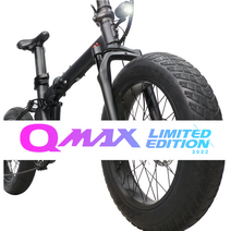 퀄리 Q맥스 리미티드 에디션 풀샥 팻바이크 전기자전거 20Ah 베터리 머드가드 짐받이 포함, PAS/스로틀겸용, 블랙