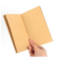 레트로 크래프트지 메모노트 미니 컴포지션 감성글귀 스케치, 화이트