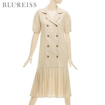 [블루레이스] 더블버튼플리츠롱원피스_B2M1OP3221