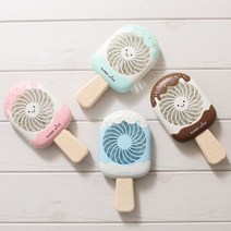 아이스크림 선풍기 미니선풍기 저소음 휴대용선풍기, 아이스크림선풍기-초코