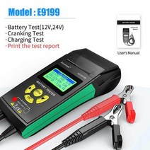멀티테스터기 접촉/비접촉 타코메타/회전계/RPM/회전수측정기 aicevoos 자동차 배터리 테스터 12-24v 100-1700cca 프린터가 있는 자동차 테스터는 배터리 수명과, e9199