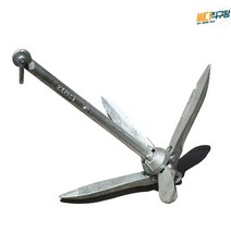 폴딩 접이식 앵커 15kg 기자재 선박용 해양 카약 보트 보트 닻 세트 선박 앙카, 0.7킬로그램
